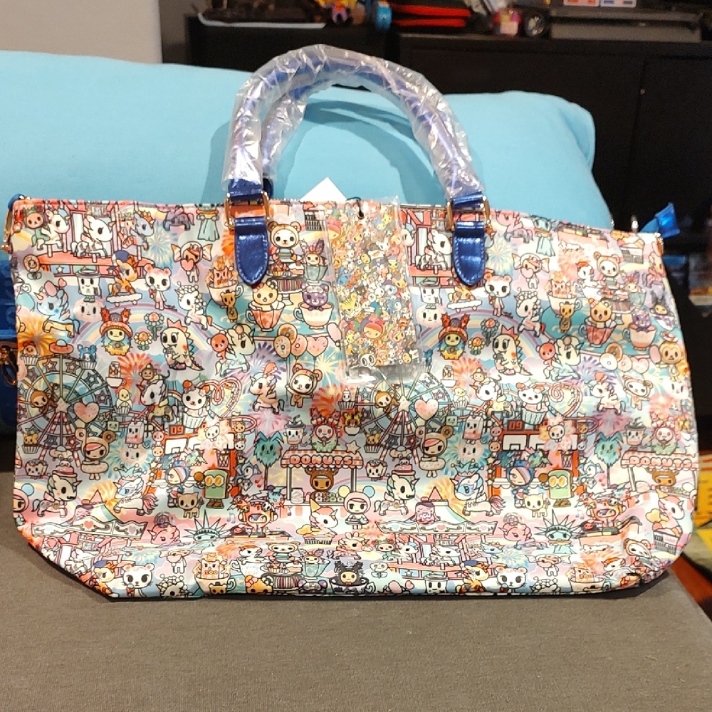 Colorful Tokidoki N.Y. Comi Con Patterned Tote Bag